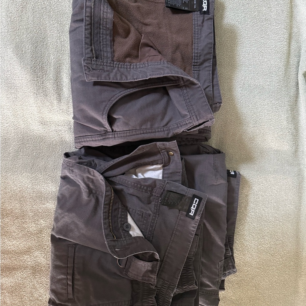 Gray Cargo Work Pants